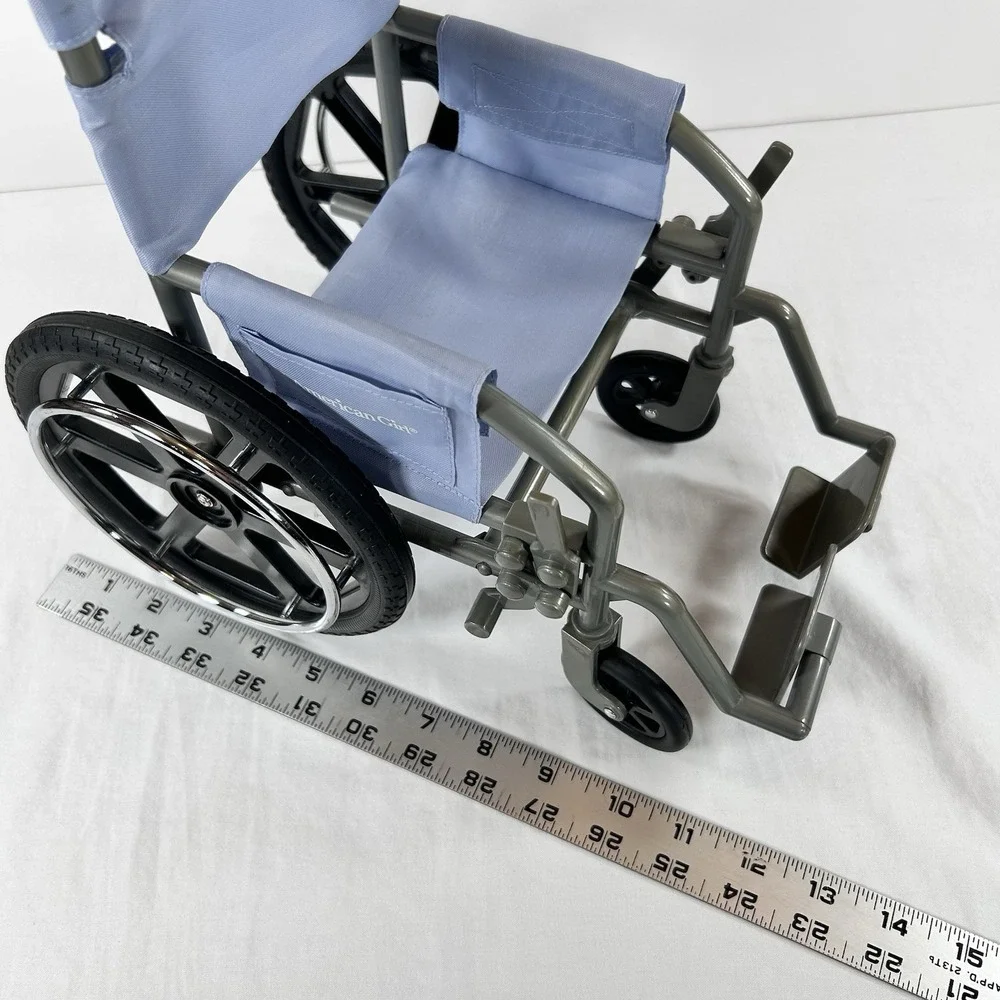 American Girl Doll Wheelchair Light Purple Gray 18